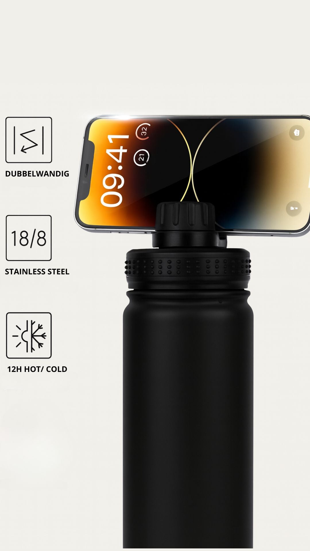 Magnetic Phone Holder Water Bottle - 1L