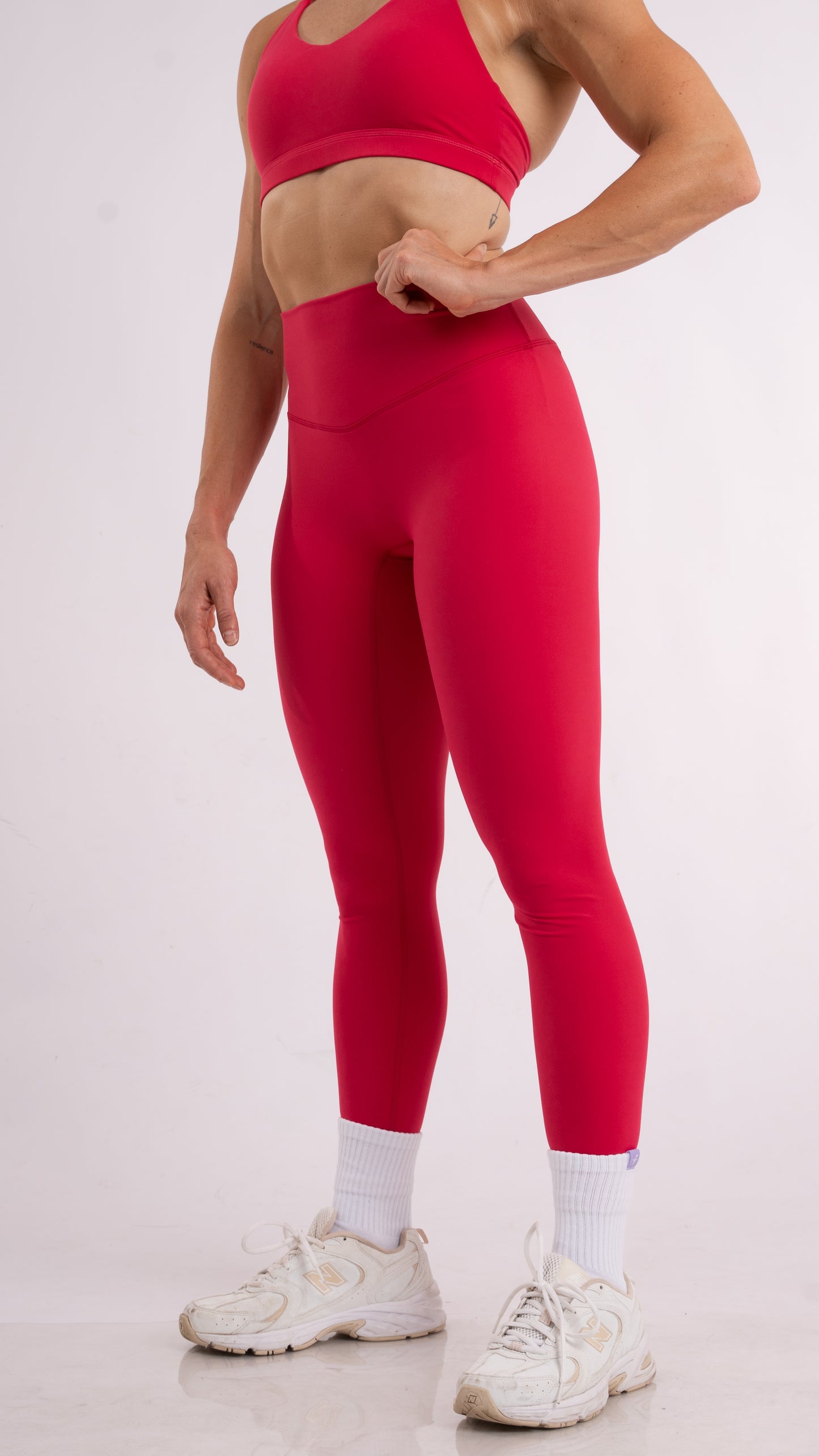 Soft Sculpt Legging - Berry Red