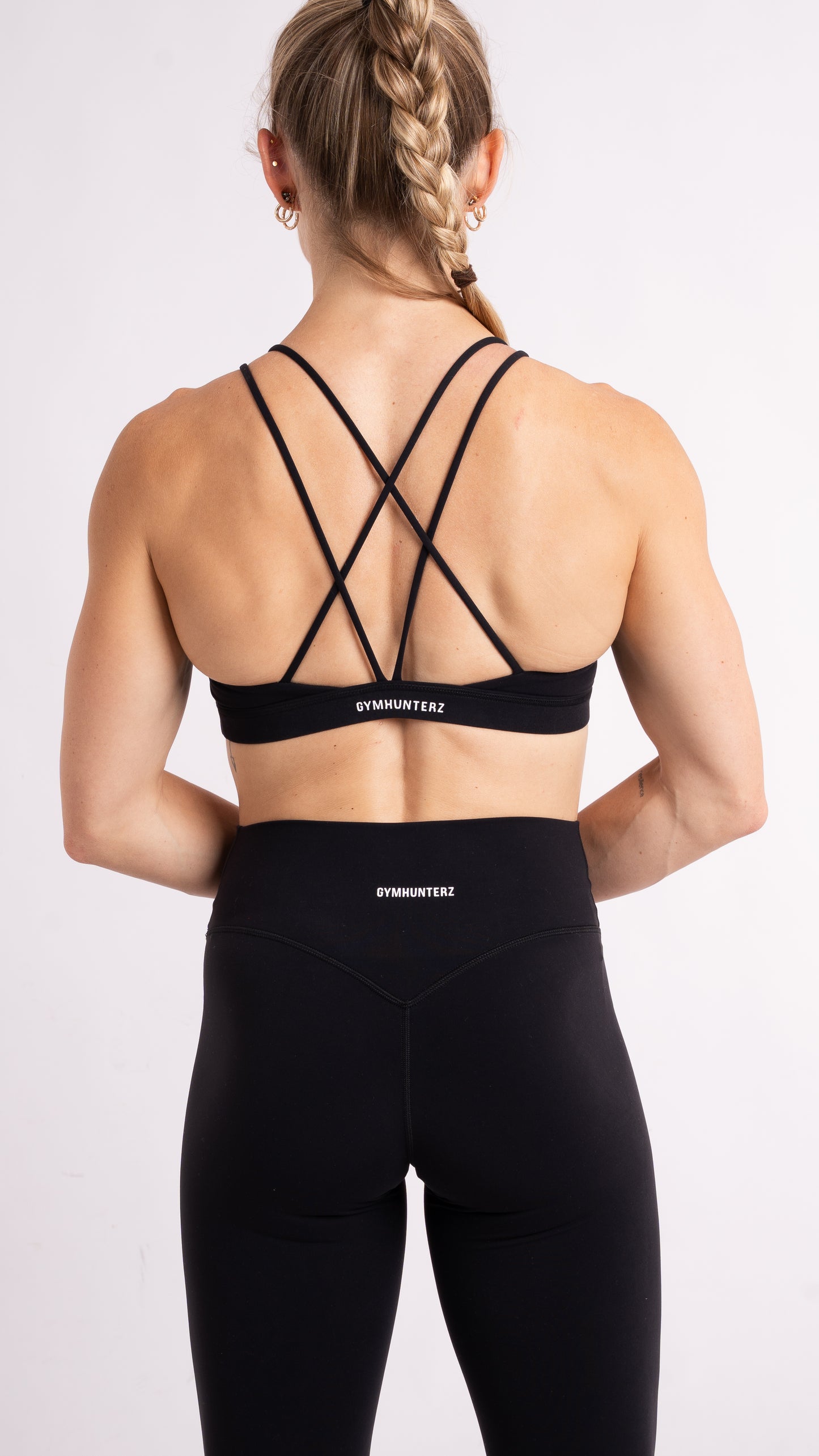 Strappy Sports Bra - Black