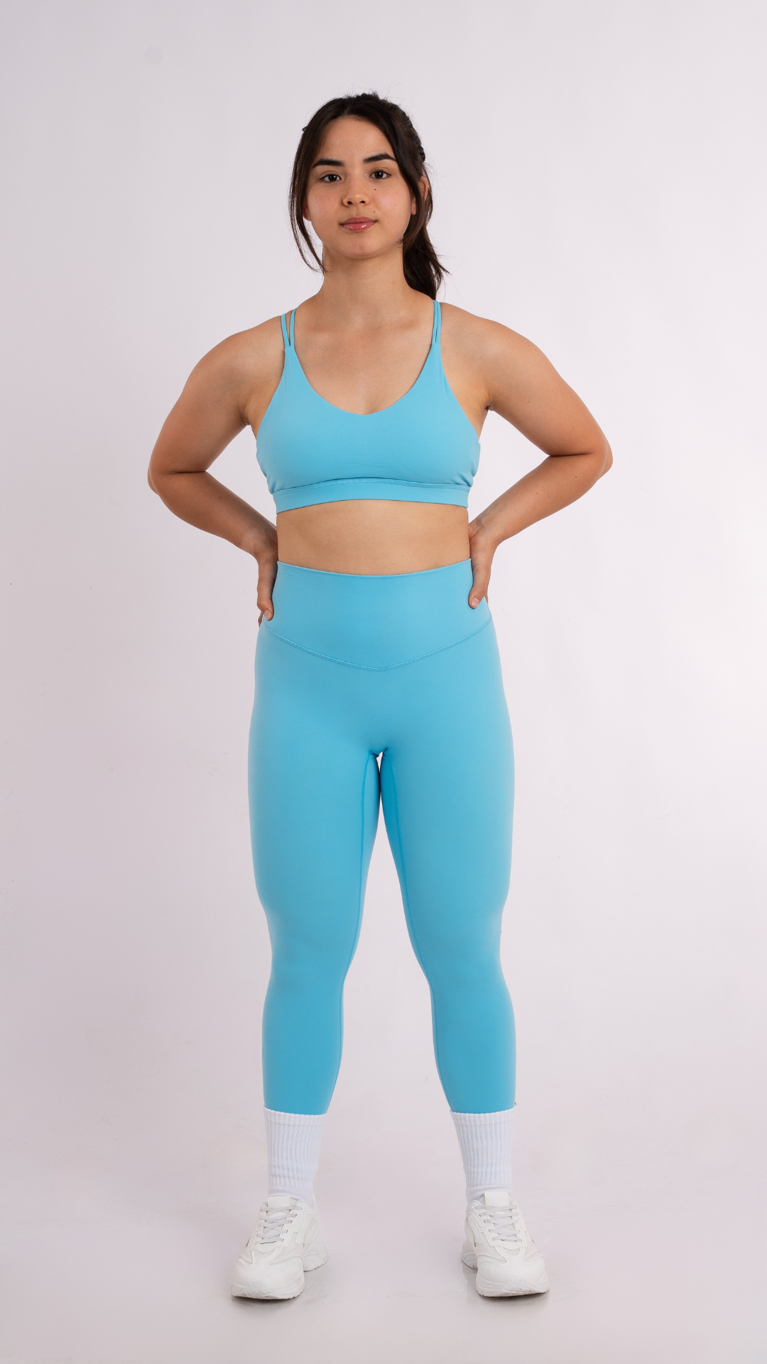 Strappy Sports Bra - Blue