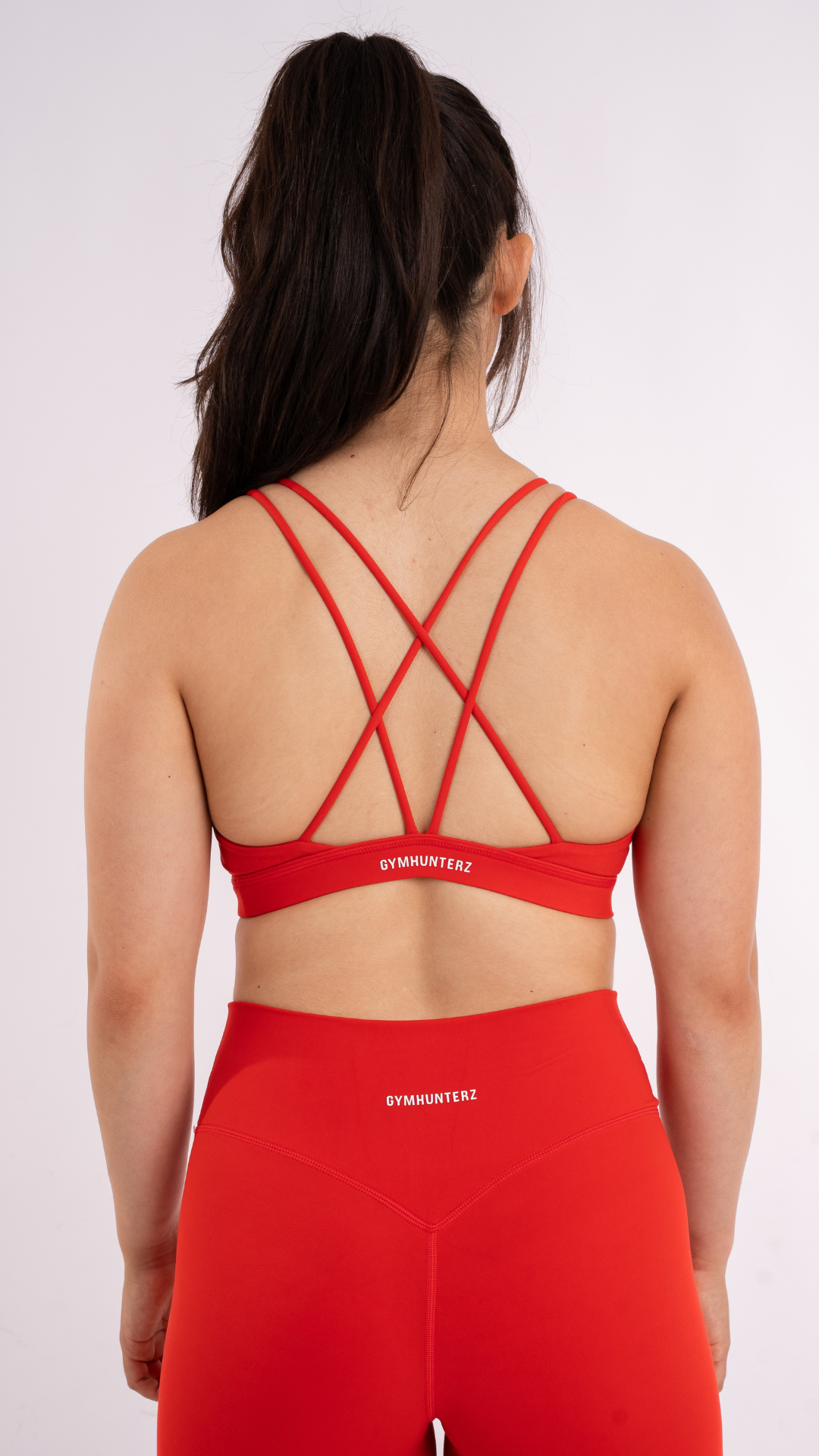 Strappy Sports bra - Red