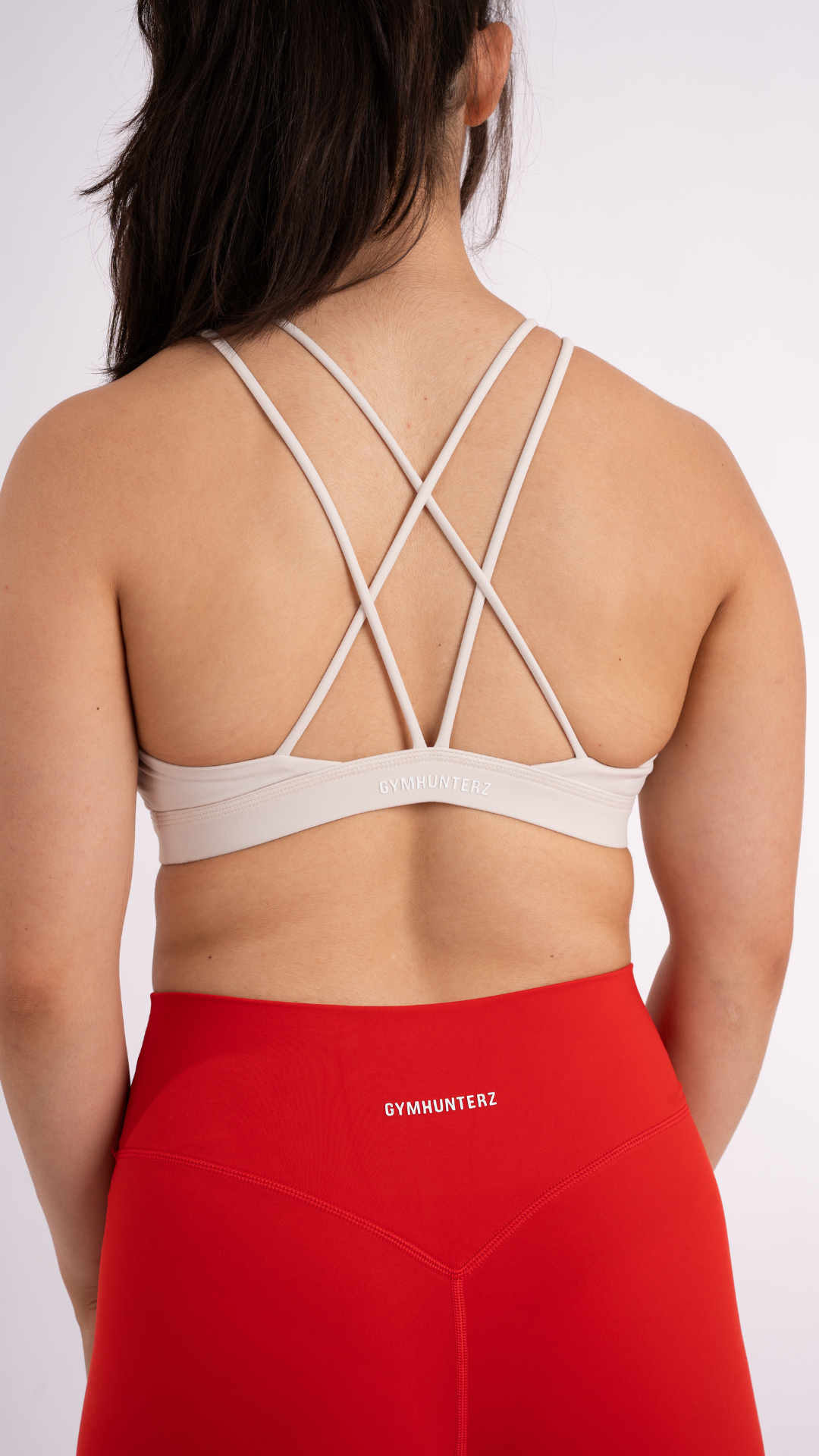 Strappy Sports Bra - Beige