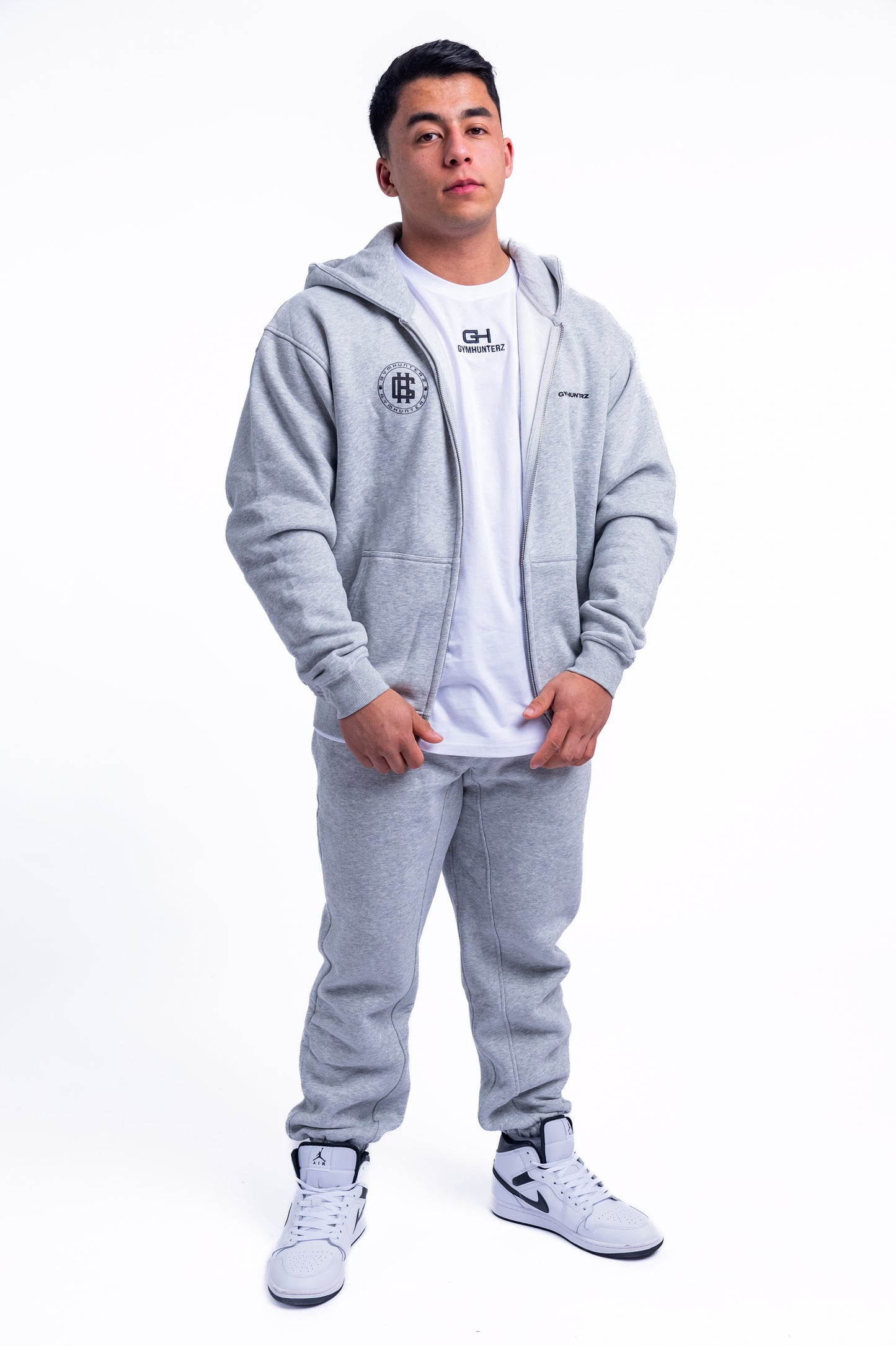 Stronger Zip Up Hoodie - Grey