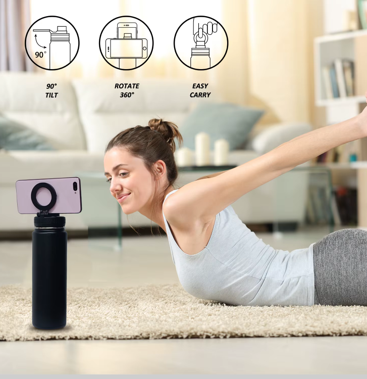 Magnetic Phone Holder Water Bottle - 1L