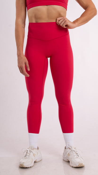 Soft Sculpt Legging - Berry Red