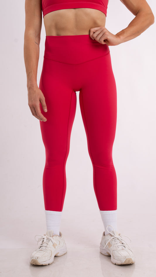 Soft Sculpt Legging - Berry Red
