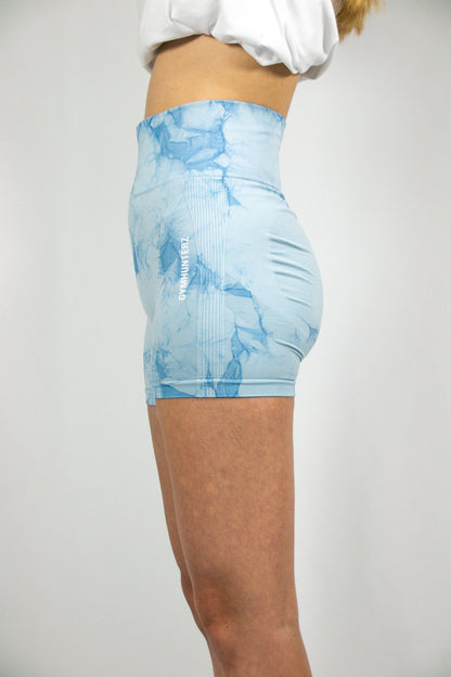 Marble Short - Light Blue
