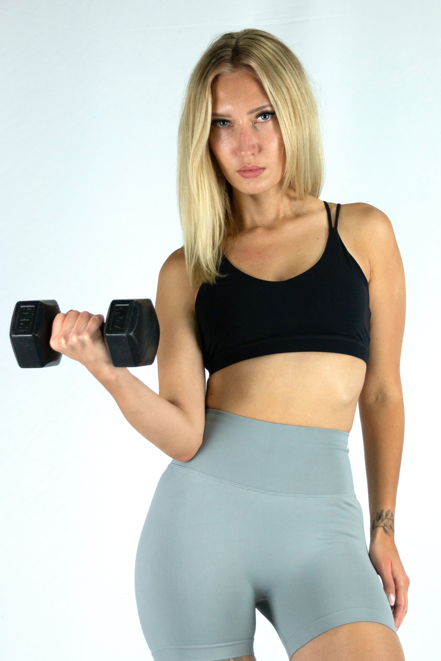 Strappy Sport Bra - Black