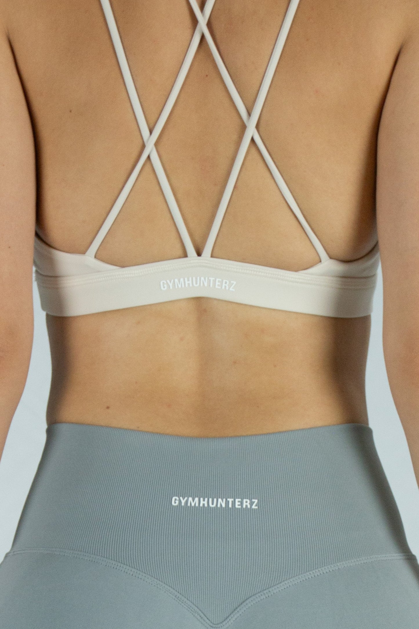 Strappy Sport Bra - Beige