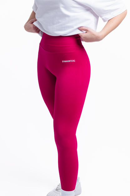 Booty pump Legging - Berry Red
