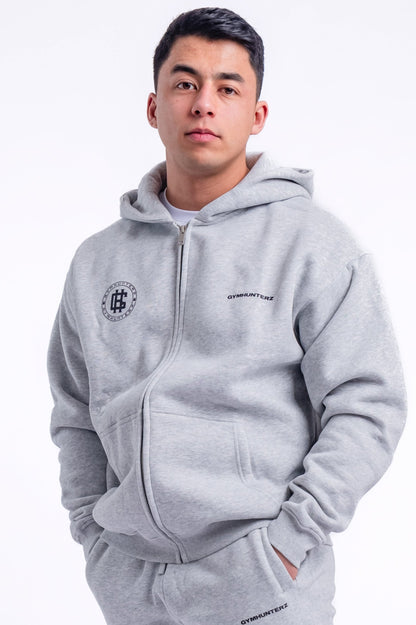 Stronger Zip Up Hoodie - Grey