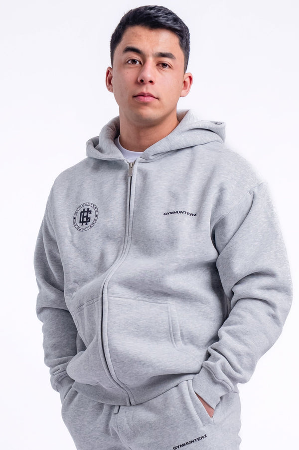 Stronger Zip Up Hoodie - Grey
