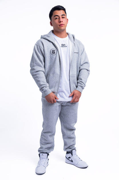 Stronger Zip Up Hoodie - Grey